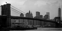 Brooklyn Bridge Panorama B&W