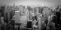 The View From the Empire State Bldg Panorama B&W