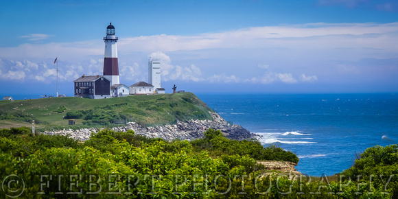 Montauk Lighthouse from Fort Hero Panorama