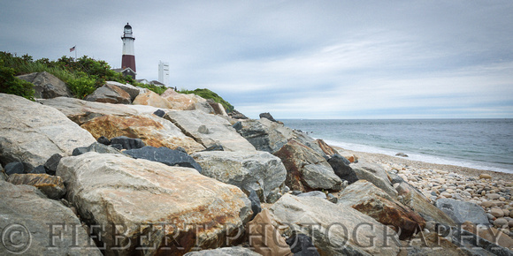 Montauk Lighthouse from Turtle Cove Panorama