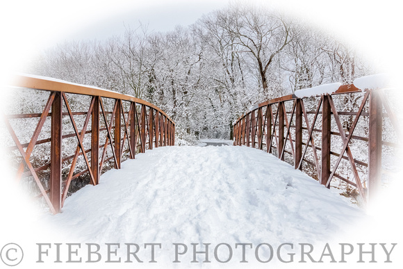 Massapequa, Foot Bridge in Winter
